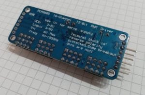 PCA9685 16 Kanal Servo Driver Shield - Rückseite