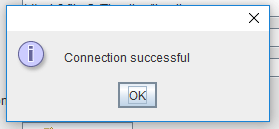 SQuirreL - Aufbau einer Testverbindung erfolgreich