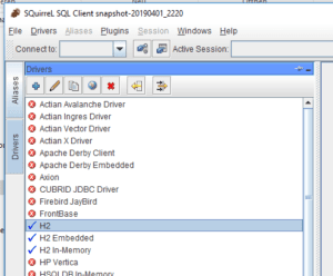 SQuirreL - H2 Datenbanktreiber