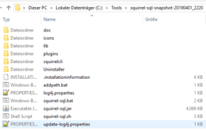 SQuirreL - Verzeichnis
