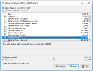 SQuirreL - Installation, Schritt 3