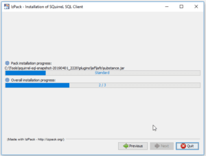 SQuirreL - Installation, Schritt 4