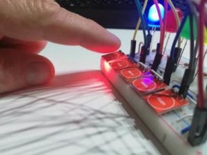 Empfindlichkeit des kapazitiven Touch Sensors