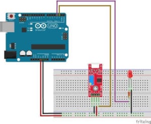 Schaltung: Reed Kontakt KY-025 am Arduino UNO