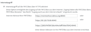Fritz!Box - Internetzugriff