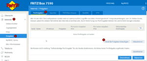 Fritz!Box - Portfreigabe