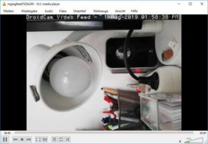 VLC Media Player - Wiedergabe des Streams