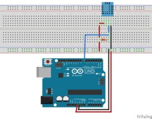 Aufbau - DHT11 Sensor am Arduino UNO