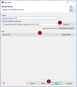 Eclipse - einrichten eines Servers, einrichten der Pfade und es JREs