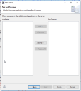 Eclipse - einrichten eines Servers - Schritt 3
