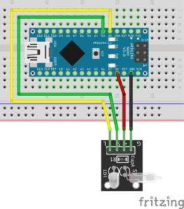 Schaltung - Kippsensor KY-027 am Arduino Nano