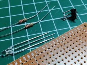 Bauteile für das DIY Dual Color LED Modul KY-029