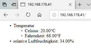 Ausgabe der Daten in Textform