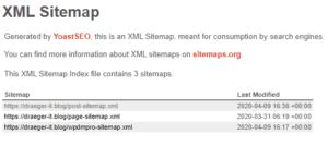 Daten in einer sitemap.xml