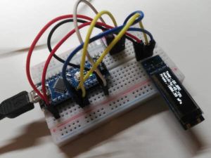 Sensor BME280 am Arduino Nano mit 0,91 Zoll Display
