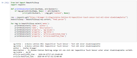 Teil 1, Webcrawler in Python3 programmieren