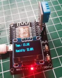 DIY IoT Wetterstation mit ESP8266 Microcontroller, DHT11 Sensor und 0,96