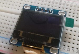 anlöten der Stiftleiste an das 0,96