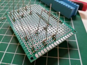 Schritt 3 - verbinden der Kathoden der LEDs