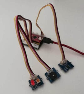 Seeduino Nano mit LED, NTC und aktiver Piezo Buzzer