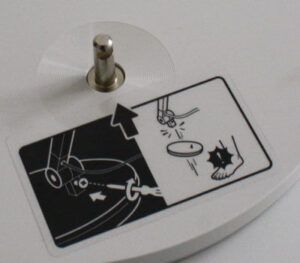 Fuß mit Aufnahme für das Gelenk