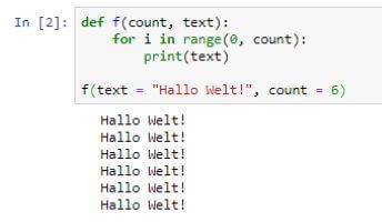 Python3 - Funktionsparameter