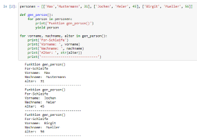Python3 - Generatoren