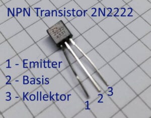 Aufbau eines NPN Transistors vom Typ 