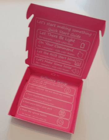 Beschreibung in der Verpackung