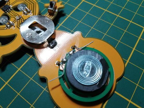 montage des Speakers auf der Platine