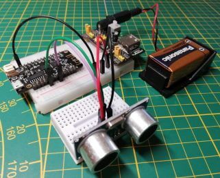 ESP32 mit Ultraschall Abstandssensor HC-SR04