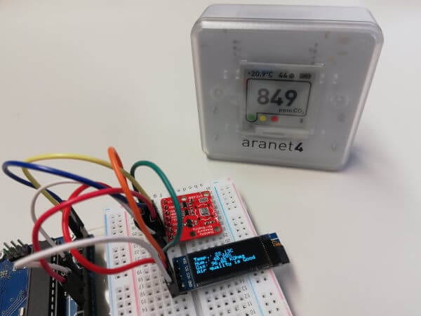 Vergleich der Sensordaten von einem BME680 und einen Aranet4