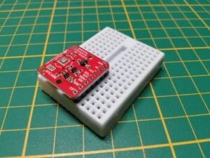 Platine BME680 auf einem 170 Pin Breadboard