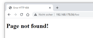 HTTP4040 Fehlermeldung vom ATOM Lite