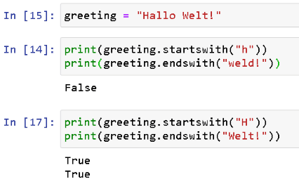 Python3 - arbeiten mit Strings