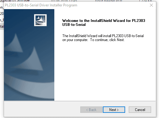 Schritt 1 . berstätigen der Installation des Treibers