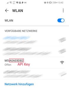 Wifi Kennung des M5Stack ATOM Matrix