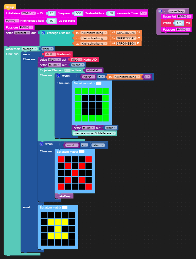 UI Flow - Programm zum prüfen mehrer RFID UIDsFI