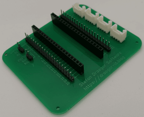 Expansion Board fertig aufgebaut