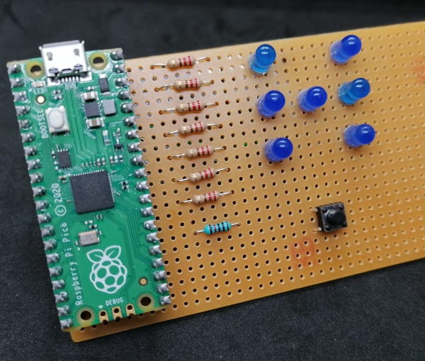 Aufbau - LED Würfel mit Raspberry PI Pico