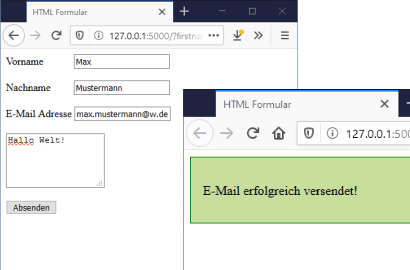 Python Flask & HTML Formular