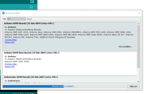 Arduino IDE - installieren des Treibers für den SAMD21