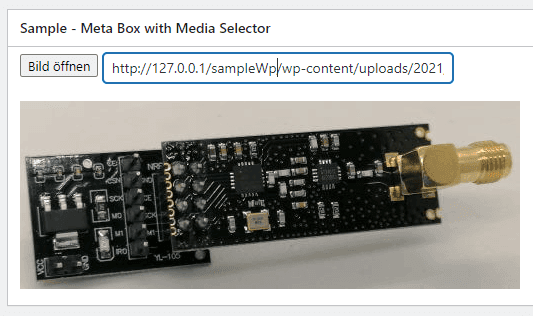 WordPress - einfache Meta Box mit Bild