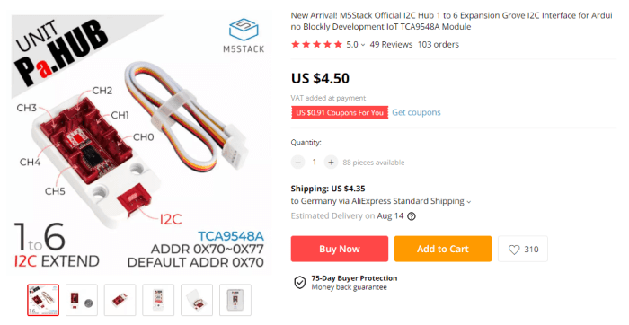 M5Stack Grove Hub auf aliexpress.com