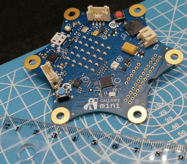Größe des Calliope Mini v1.3