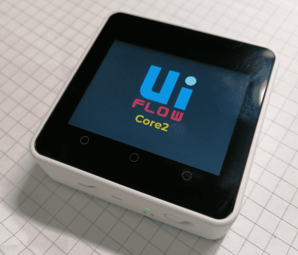 Startbildschirm - UIFlow auf dem M5Stack Core2