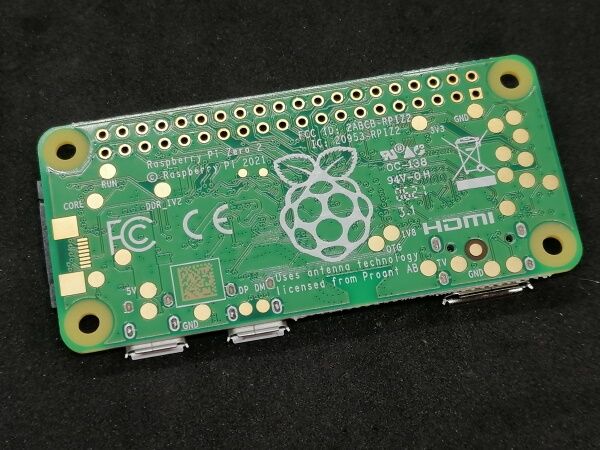 Raspberry Pi Zero 2 W - Rückseite