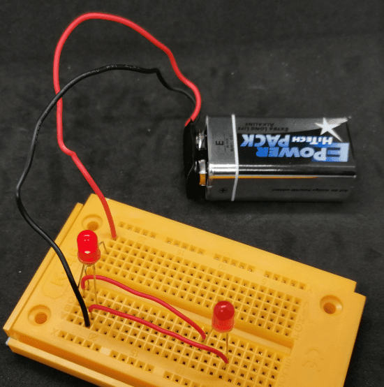 LED1 aktiv in der Antiparallelschaltung