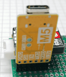 ESP32 Downloader verbunden mit dem M5Stamp Pico Mate