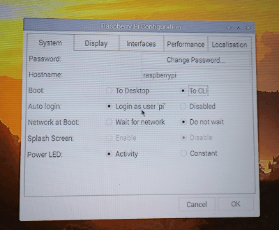 Raspberry Pi OS - boot to cli